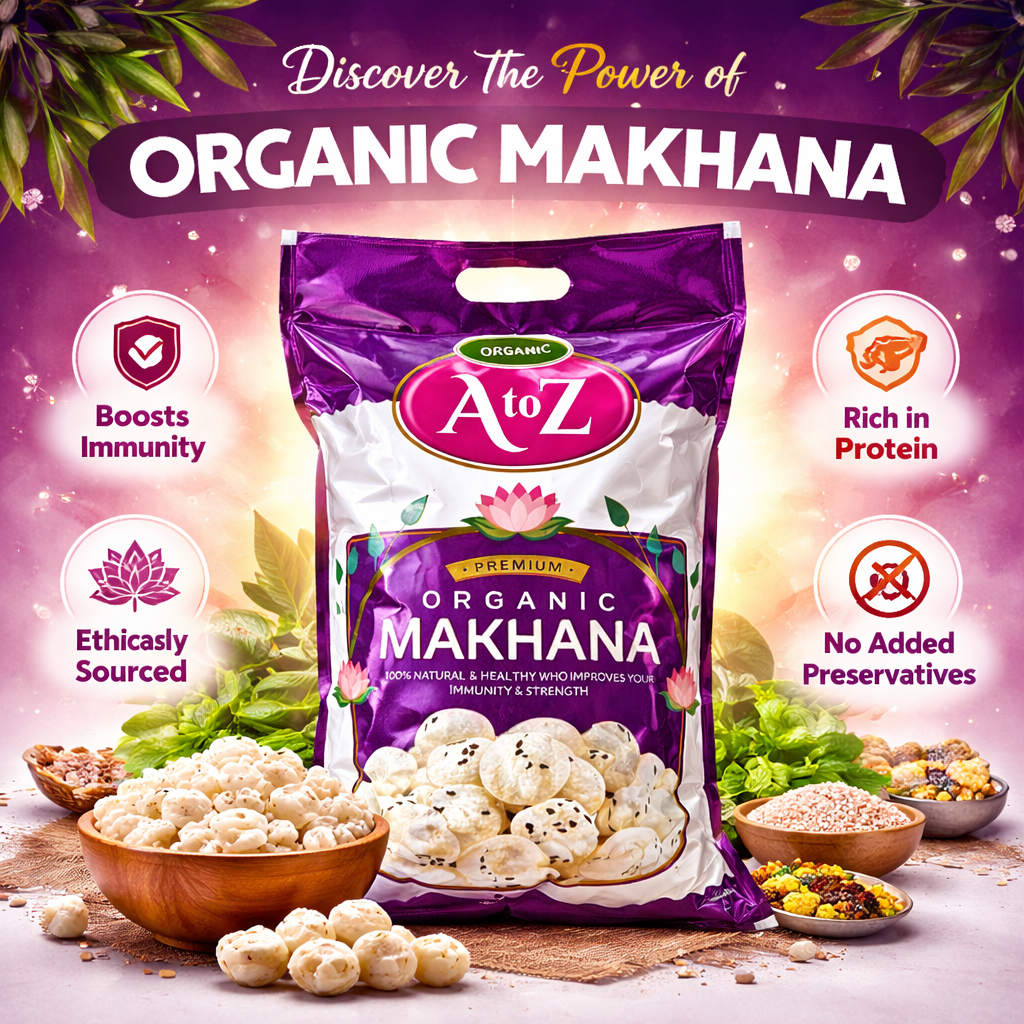 A to Z Makhana – Premium Raw Fox Nuts | Natural & Healthy Superfood - Image 2